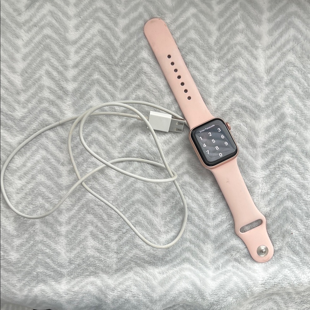 Apple Pink Smartwatch with Charger